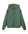 Y-3 French Terry Zip Hoodie In Green