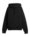 Y-3 Hooded Cotton Sweater With Graphic Print In Black