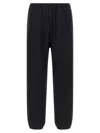 Y-3 Relaxed Fit Black Jogging Pants With Drawstring Waist In Blue