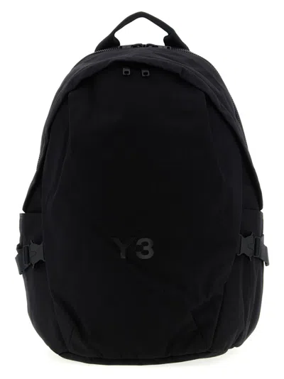 Y-3 Functional Cordura® Backpack With Embossed Logo And Adjustable Features In Black