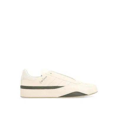 Y-3 Gazzelle Suede Sneakers In White