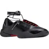 Y-3 Adidas Regu Mary Jane In Black/black/better Scarlet