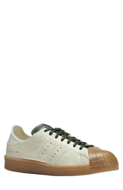 Y-3 Gender Inclusive Superstar Sneaker In Cream White/off White/green