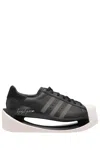 Y-3 Black And Grey Gendo Superstar Sneakers In Black
