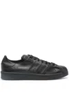 Y-3 Superstar Leather Sneakers In Black