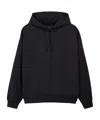 Y-3 Black Cotton Hoodie With Gfx Print In Black