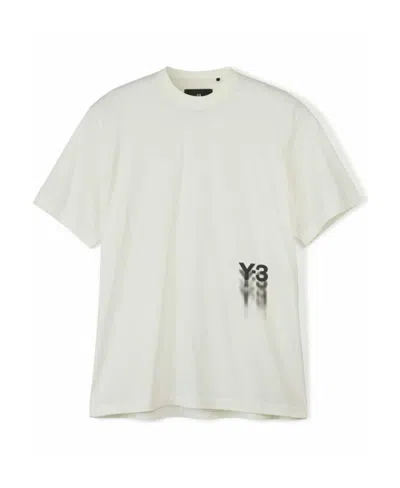Y-3 Gfx Ss Cotton T-shirt In White