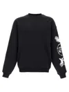Y-3 Adidas Cloud-print Crew-neck Sweatshirt Clothing In Black