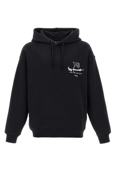 Y-3 Graphic Ft' Hoodie In Black