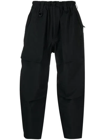Y-3 Drawstring-fastening Waistband Trousers In Black