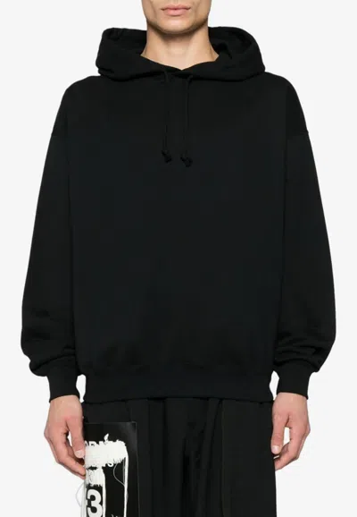 Y-3 Graphic Logo Print Hooded Sweatshirt In Black