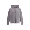 Y-3 Hoodie Featuring Graphic Design On Back In Gray