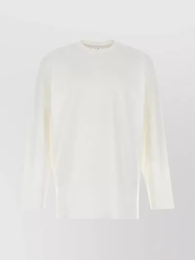 Y-3 GRAPHIC PRINT CREW NECK LONG SLEEVE T-SHIRT