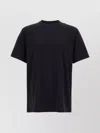 Y-3 Graphic Print Crew Neck Short Sleeve Top In Black