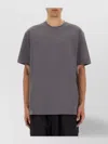 Y-3 Logo-print Crew-neck Tee In Purple