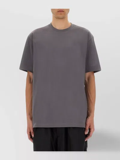 Y-3 Graphic Print Crew Neck T-shirt In Purple
