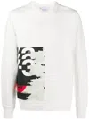 Y-3 Graphic-print Long-sleeve T-shirt In White