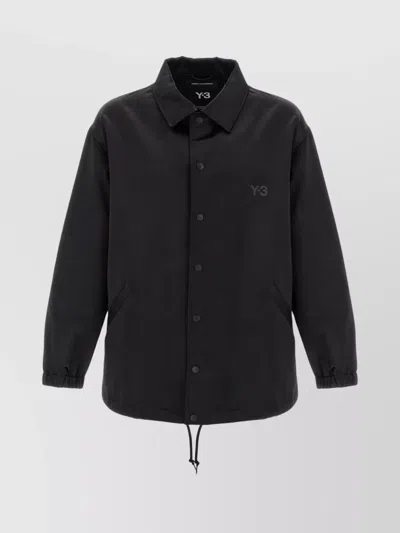 Y-3 GRAPHIC PRINT SATIN JACKET