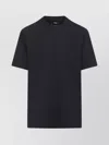 Y-3 Short-sleeve Cotton T-shirt With Bold Graphic Back In Black