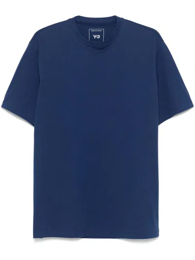Y-3 Graphic-print T-shirt In Blue