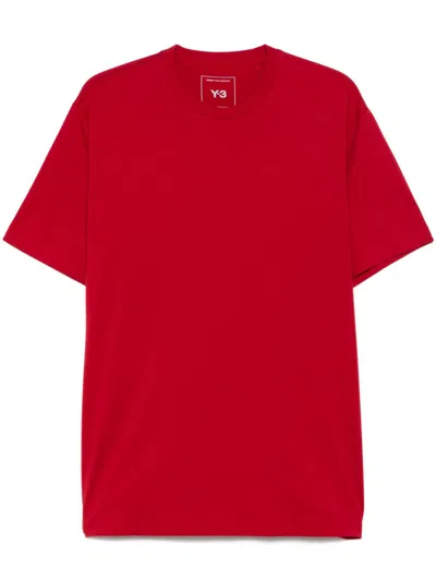 Y-3 Graphic-print T-shirt In Red