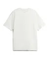Y-3 Cotton Crew Neck T-shirt With Graphic Print In White