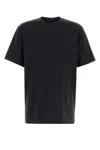 Y-3 Graphic Print Crew Neck Short Sleeve Top In Black