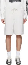 Y-3 Gray French Terry Shorts In Lgreyh