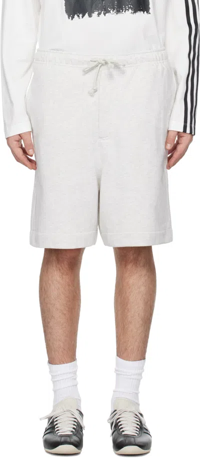 Y-3 Gray French Terry Shorts In Lgreyh
