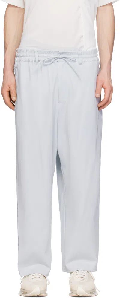 Y-3 Gray Mesh Tp Sweatpants In Clgrey