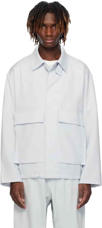 Y-3 GRAY SPORT UNIFORM COACH JACKET