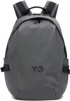 Y-3 Grey Cordura Staple Backpack In Gray