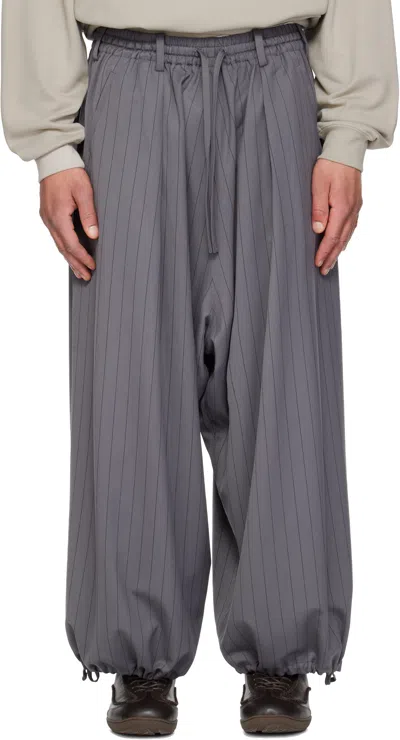 Y-3 Gray Wool Trousers
