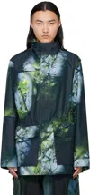Y-3 Green & Blue Aop Field Jacket In Multicolour