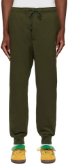 Y-3 Green Cuffed Sweatpants In Green