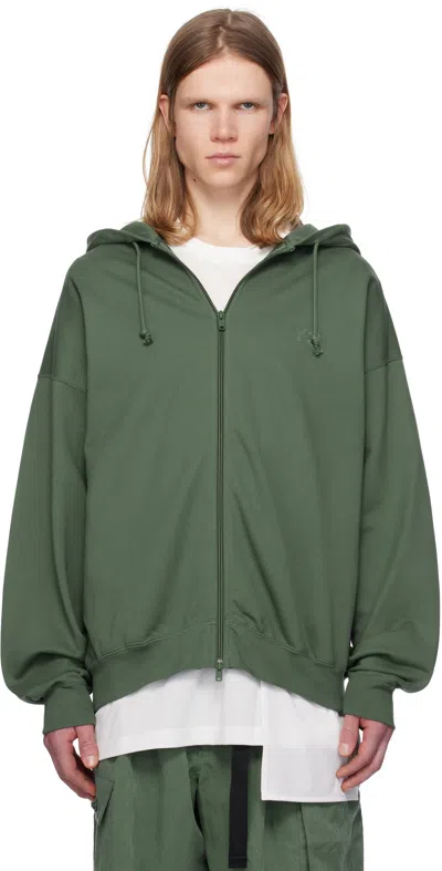 Y-3 Green M Ft Zip Hoodie