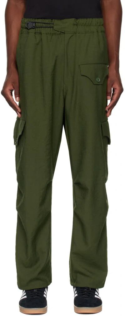 Y-3 Green Sport Uniform Straight Leg Cargo Pants