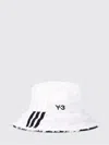 Y-3 Striped Hat In White