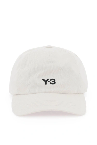 Y-3 Hat With Curved Brim In Neutro