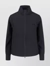 Y-3 High Collar Long Sleeve Sweatshirt Jacket In Blue