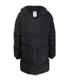Y-3 Hooded Padded Down Coat In Black