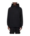 Y-3 Black Cotton Hoodie With Gfx Print In Black