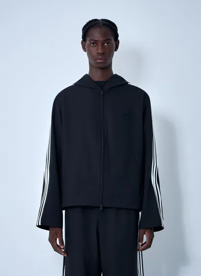Y-3 Hooded U Wire Motif Sweatshirt In Black