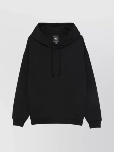 Y-3 HOODIE COTTON DRAWSTRING HOOD