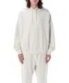 Y-3 Y 3 Light Grey Cotton And Recycled Polyester Hoodie For Men In Grey