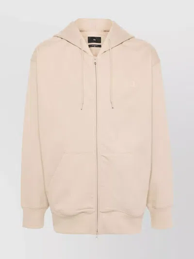 Y-3 Hoodie With Drawstring Hood And Pouch Pockets In Brown