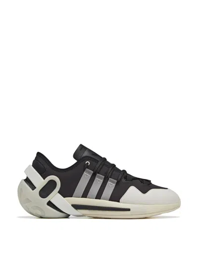 Y-3 Idoso Boost Leather-trimmed Neoprene Sneakers In Black