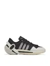 Y-3 Idoso Boost Leather-trimmed Neoprene Sneakers In Black