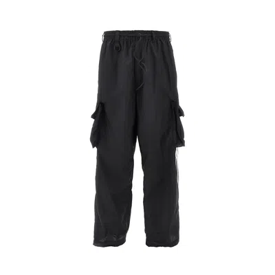 Y-3 Ired Cargo Pockets Nylon Pants In Blue