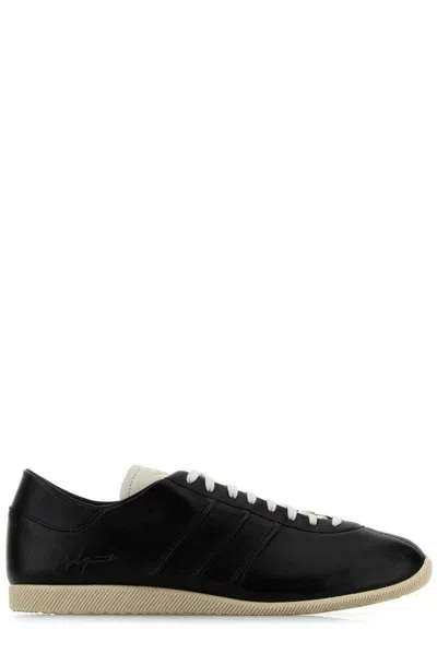 Y-3 Japan Lace-up Sneakers In Blackblacktalc